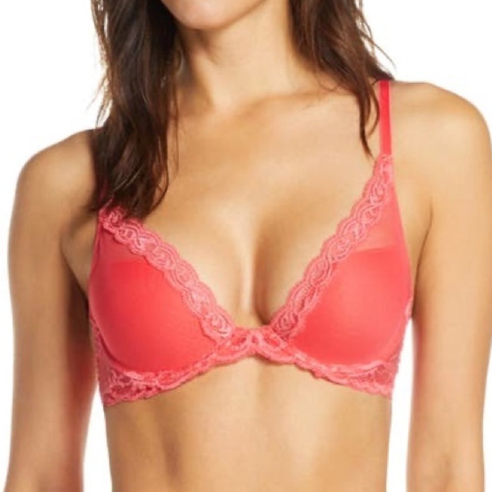Natori 34DD Feathers Underwire Contour Bra